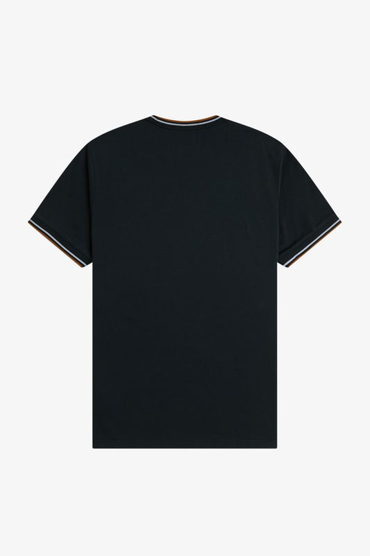 Camiseta con ribete con dos franjas M1588 • 78C
