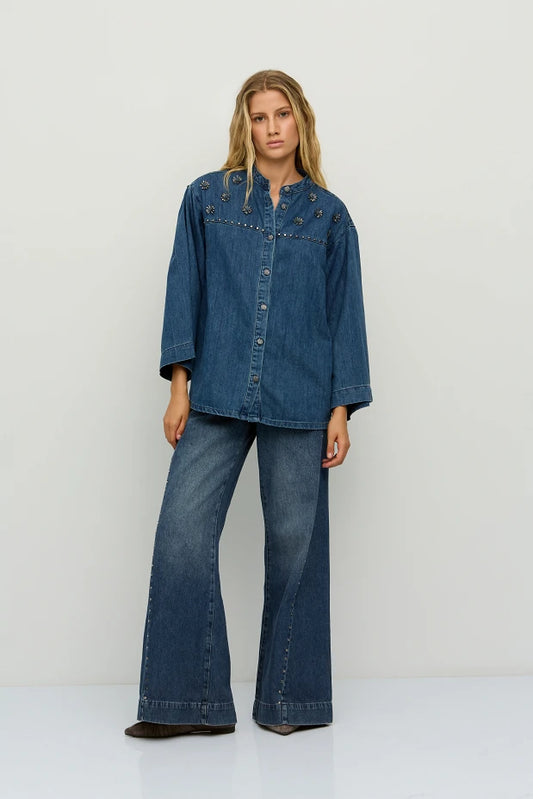 Kalia wide-leg jeans