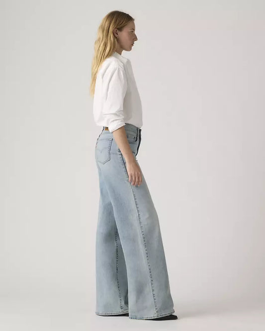 JEANS 728 DE PIERNA ANCHA Y TIRO ALTO
