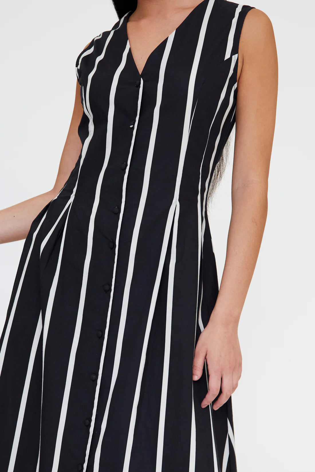 Vestido midi con estampado Grimaud Black