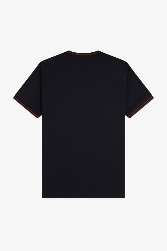 Camiseta con ribete con dos franjas M1588 • 75C