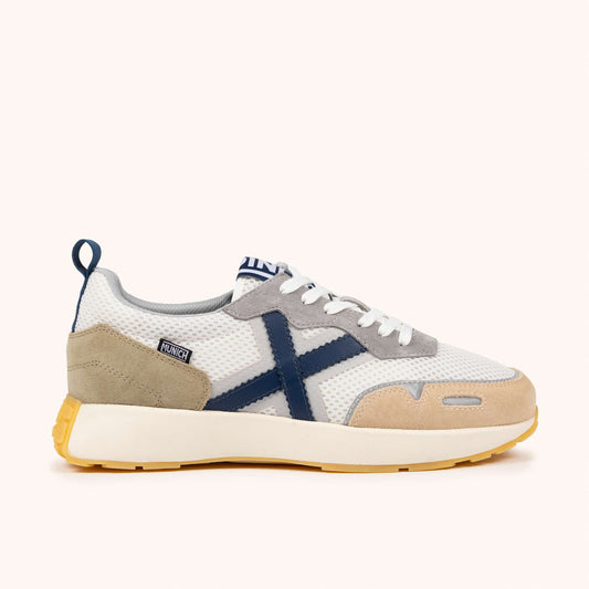 MUNICH XEMINE 97 Sneakers Diseño Elegancia Deportiva Blanco, Gris y Azul