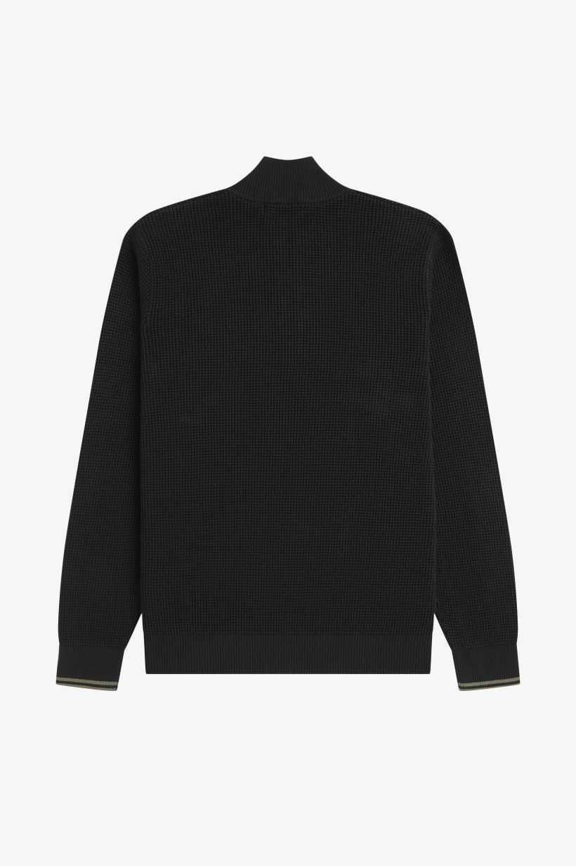 Jersey de punto gofrado con media cremallera K8557 • 198
