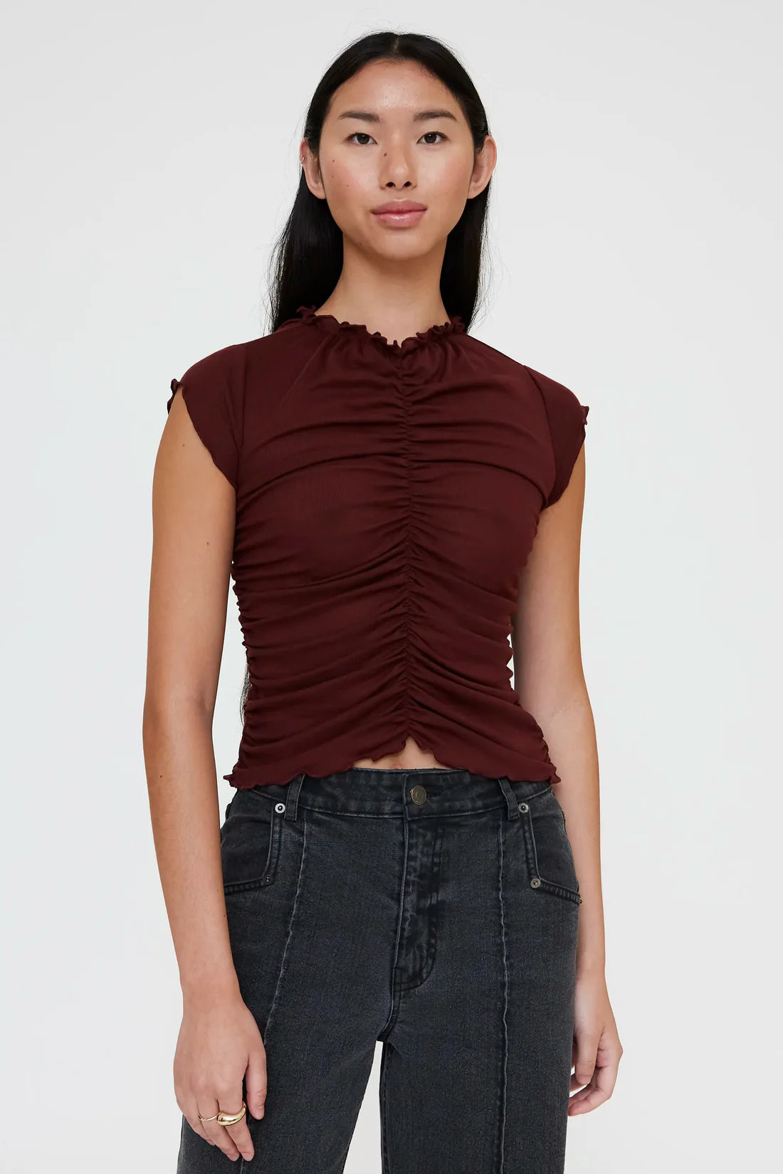 Camiseta fruncida