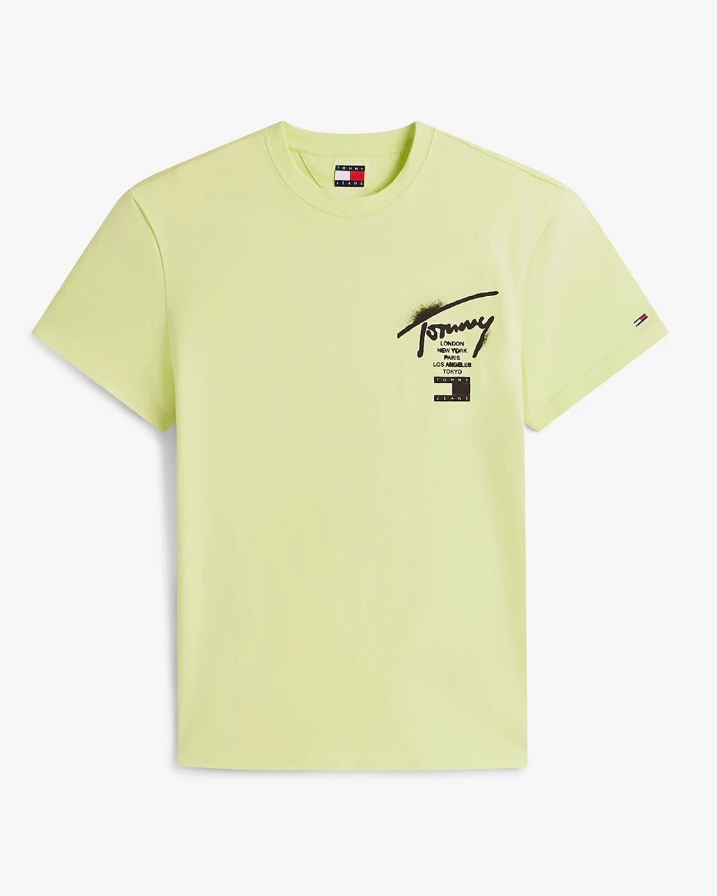 Camiseta de punto con logo con la firma