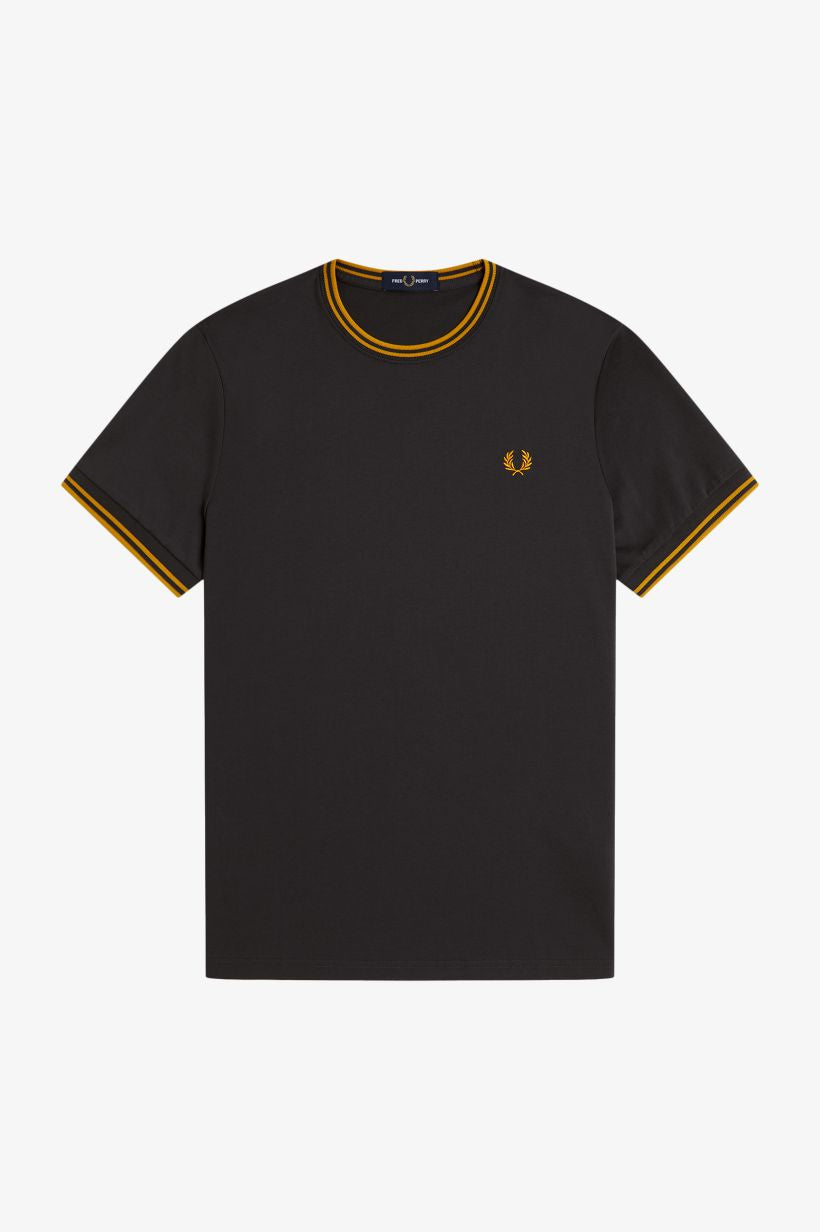 Camiseta con ribete con dos franjas M1588 • 85C