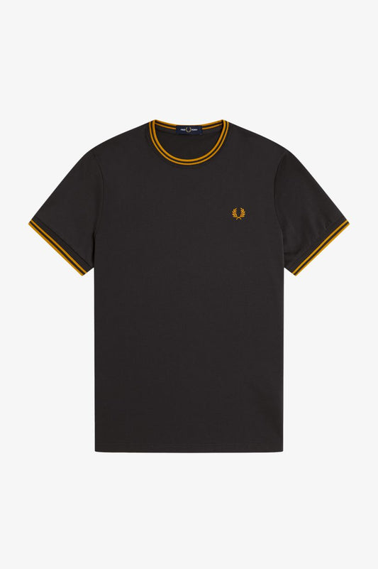Camiseta con ribete con dos franjas M1588 • 85C