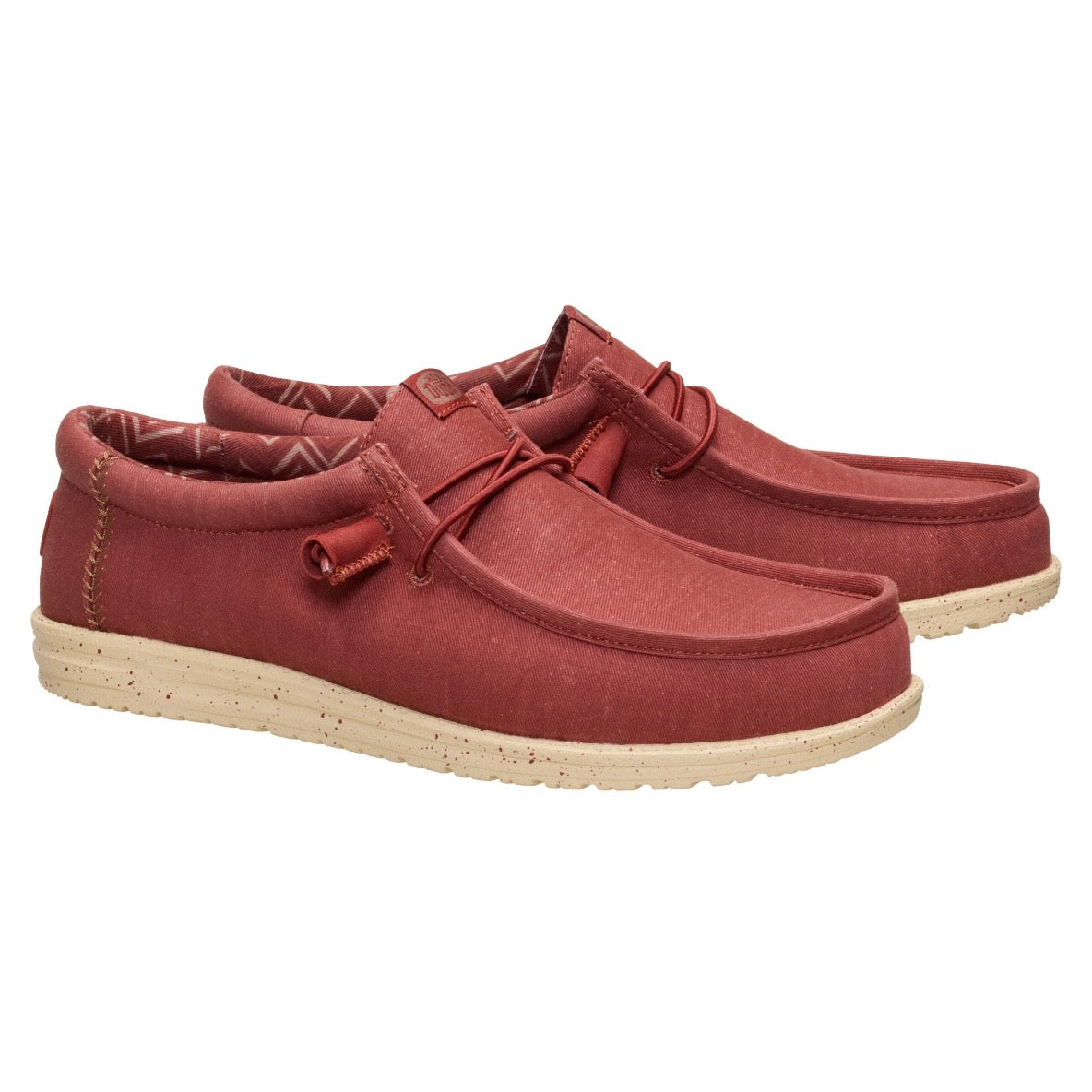 WALLY STRETCH CANVAS BURNT RED/BOULDER TAN