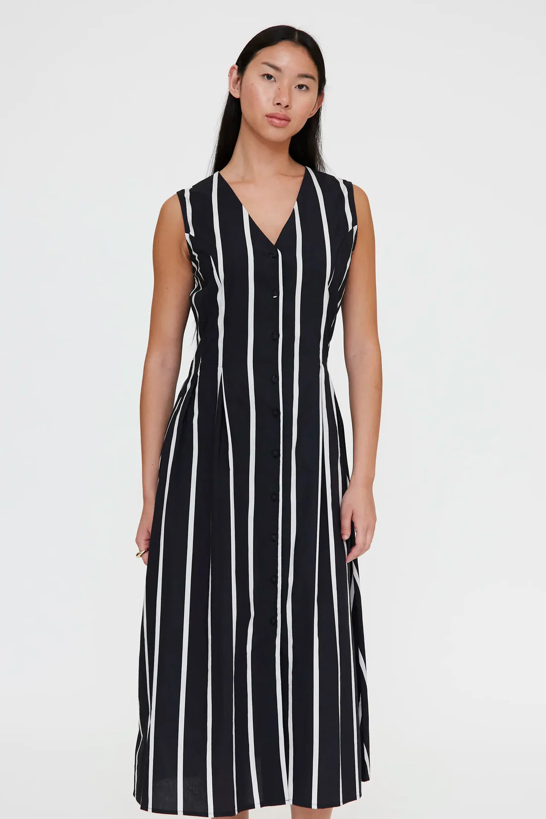Vestido midi con estampado Grimaud Black