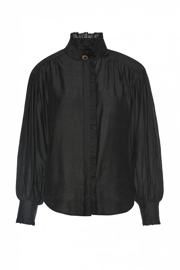 Camisa con detalles de encaje