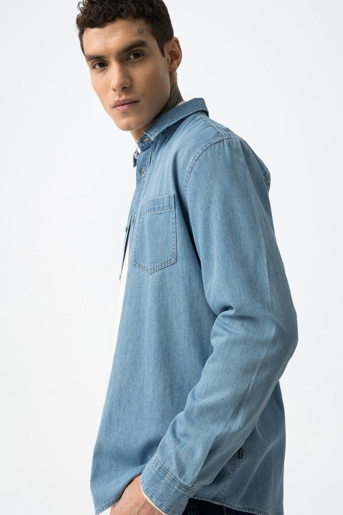 Camisa Denim Hombre