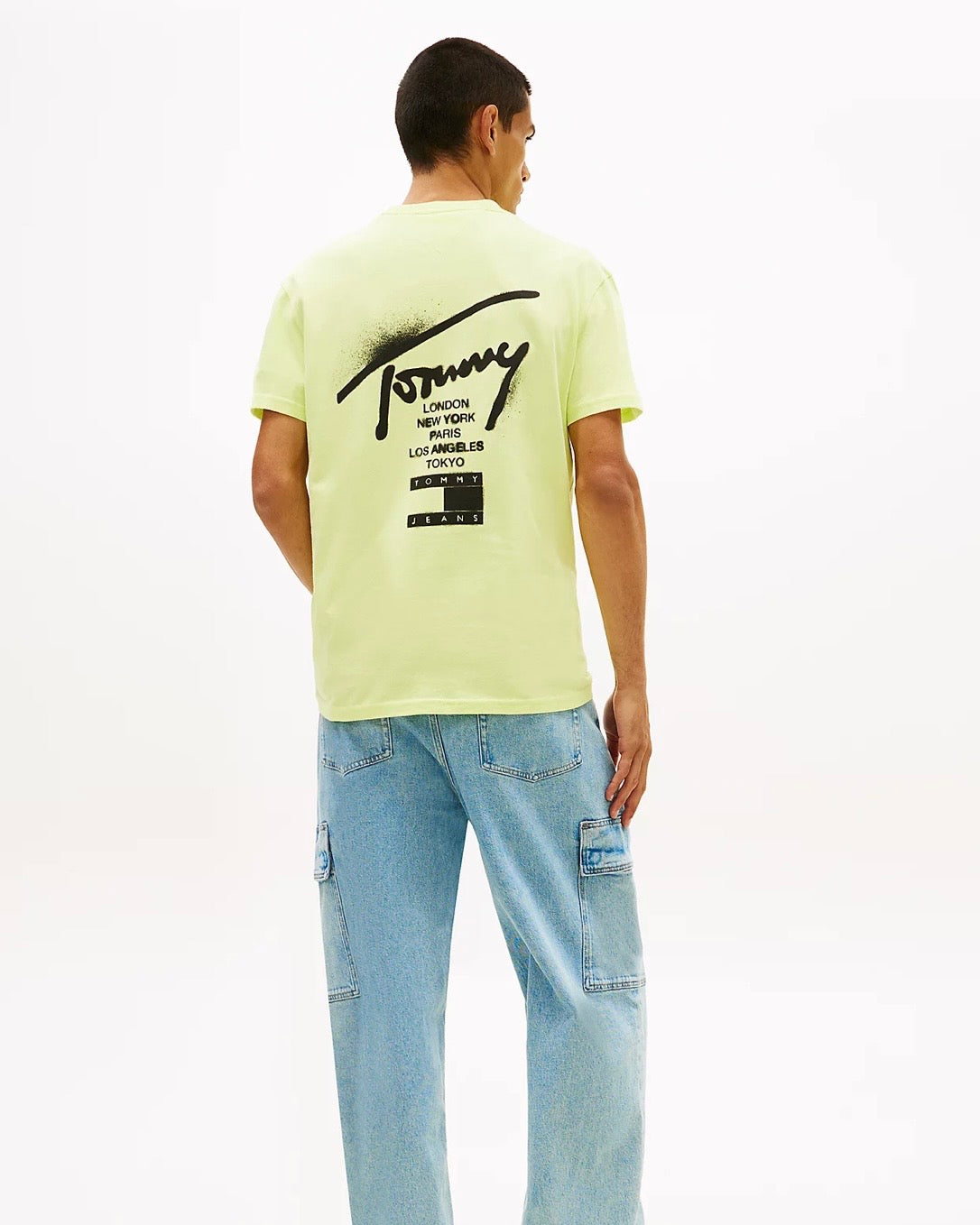 Camiseta de punto con logo con la firma