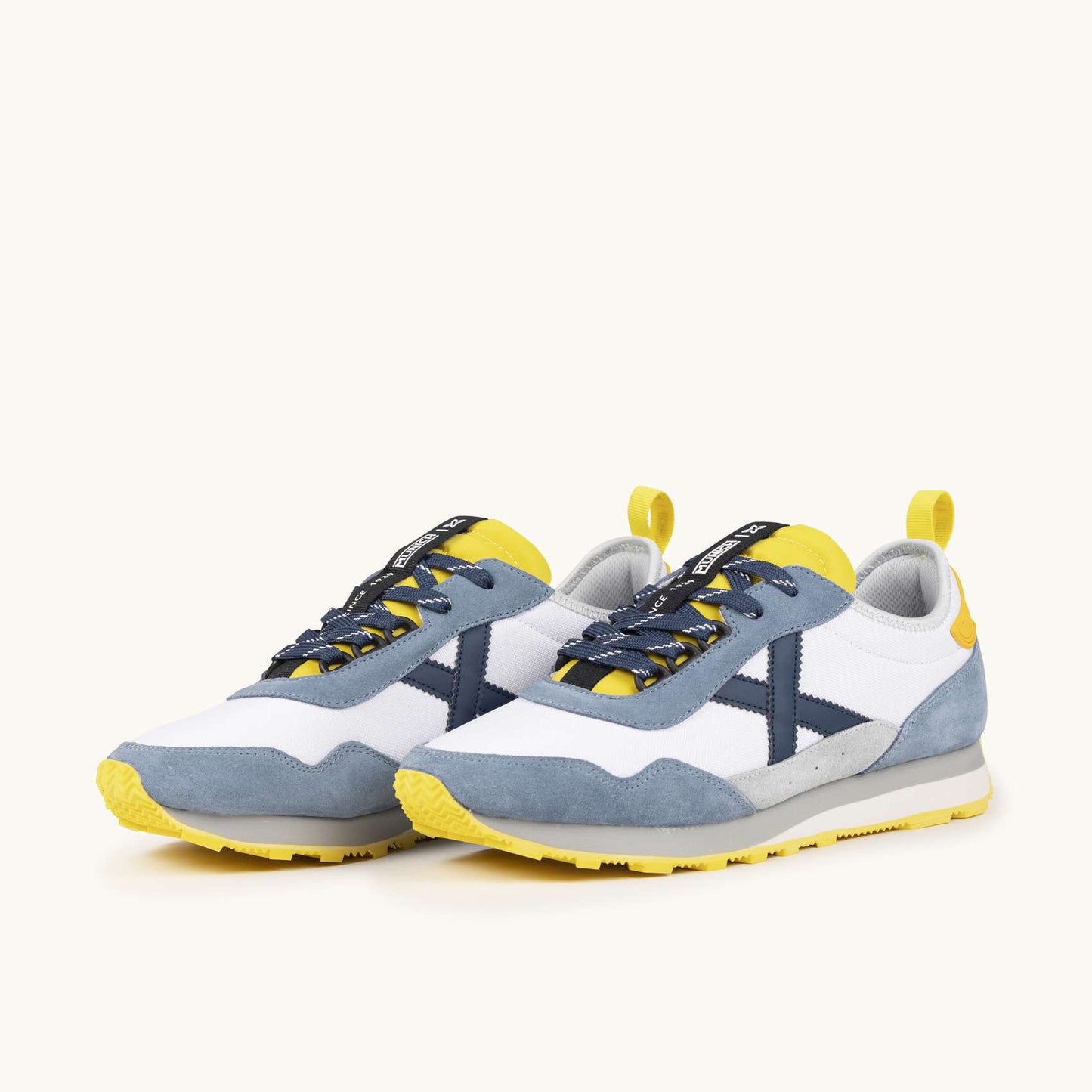 MUNICH UM 91 Zapatillas Retro Running Blanco y Gris