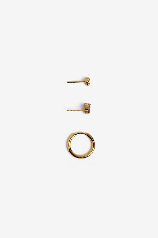 Pendientes 3 pack ORQUIDEA