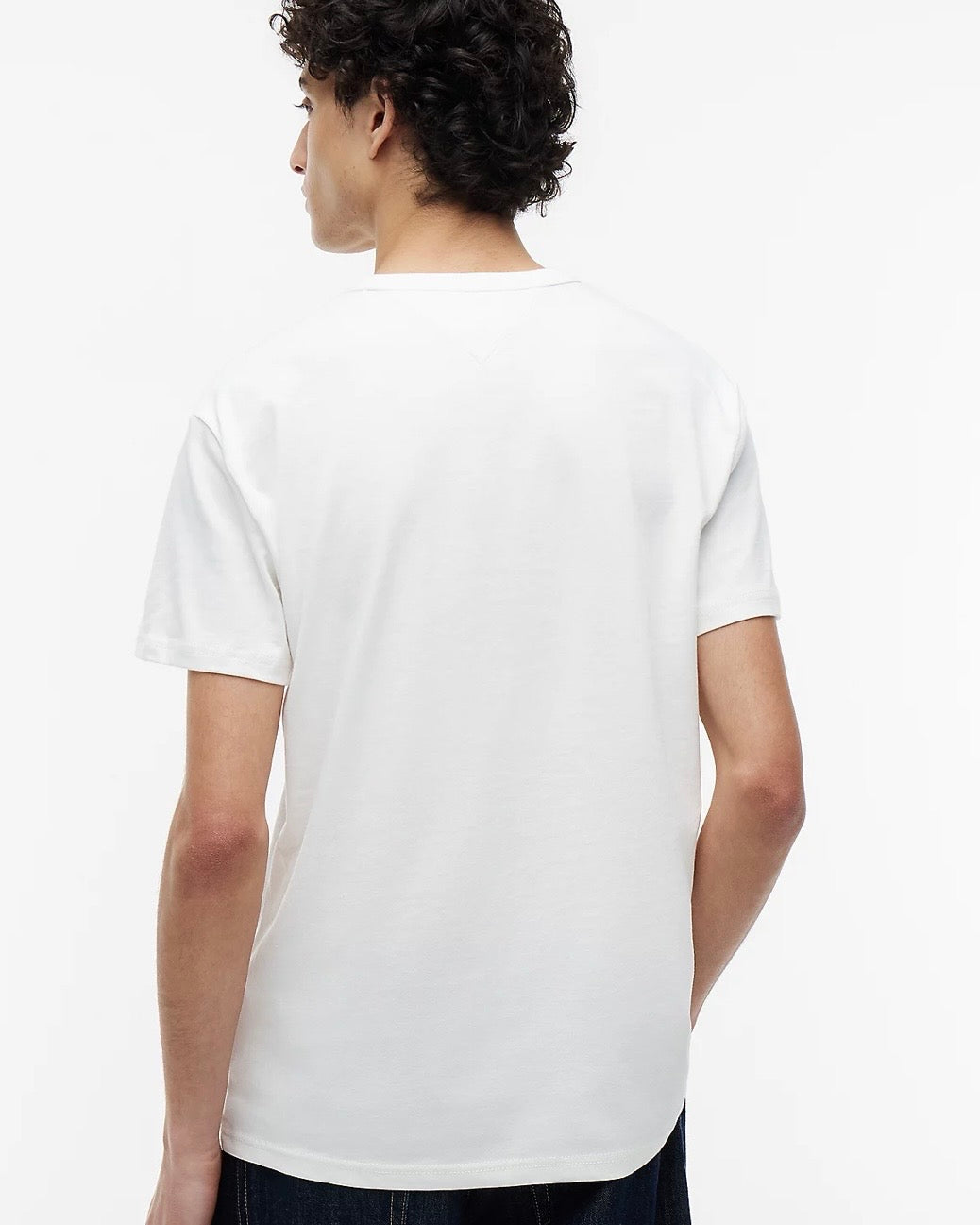 Camiseta con cuello redondo y parche de Tommy