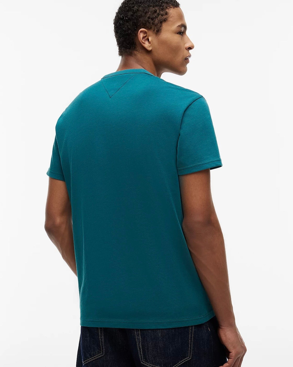 Camiseta con cuello redondo y parche de Tommy