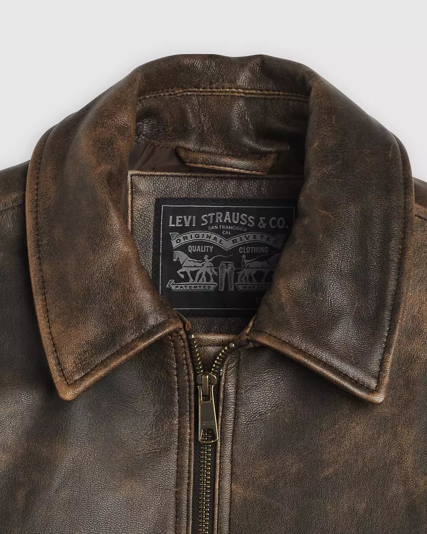 Chaqueta De Aviador De Piel Clayton