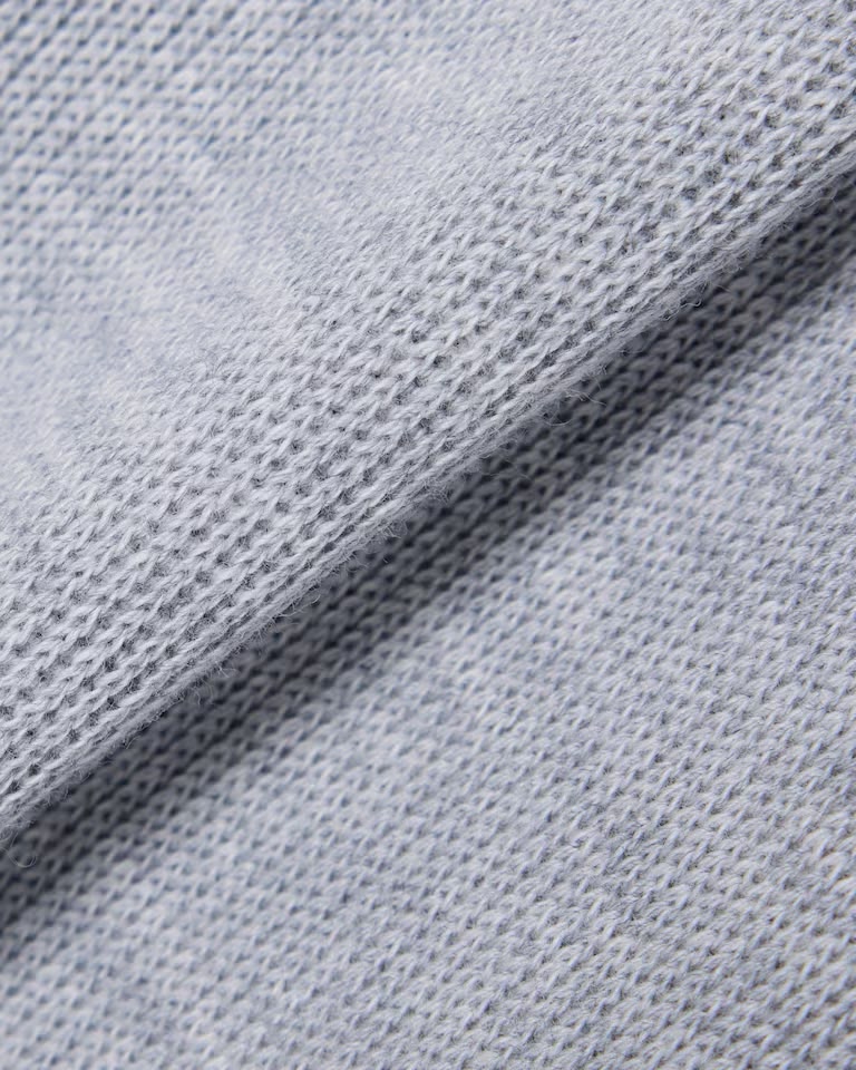 Sudadera de interlock con cuello alto y cremallera