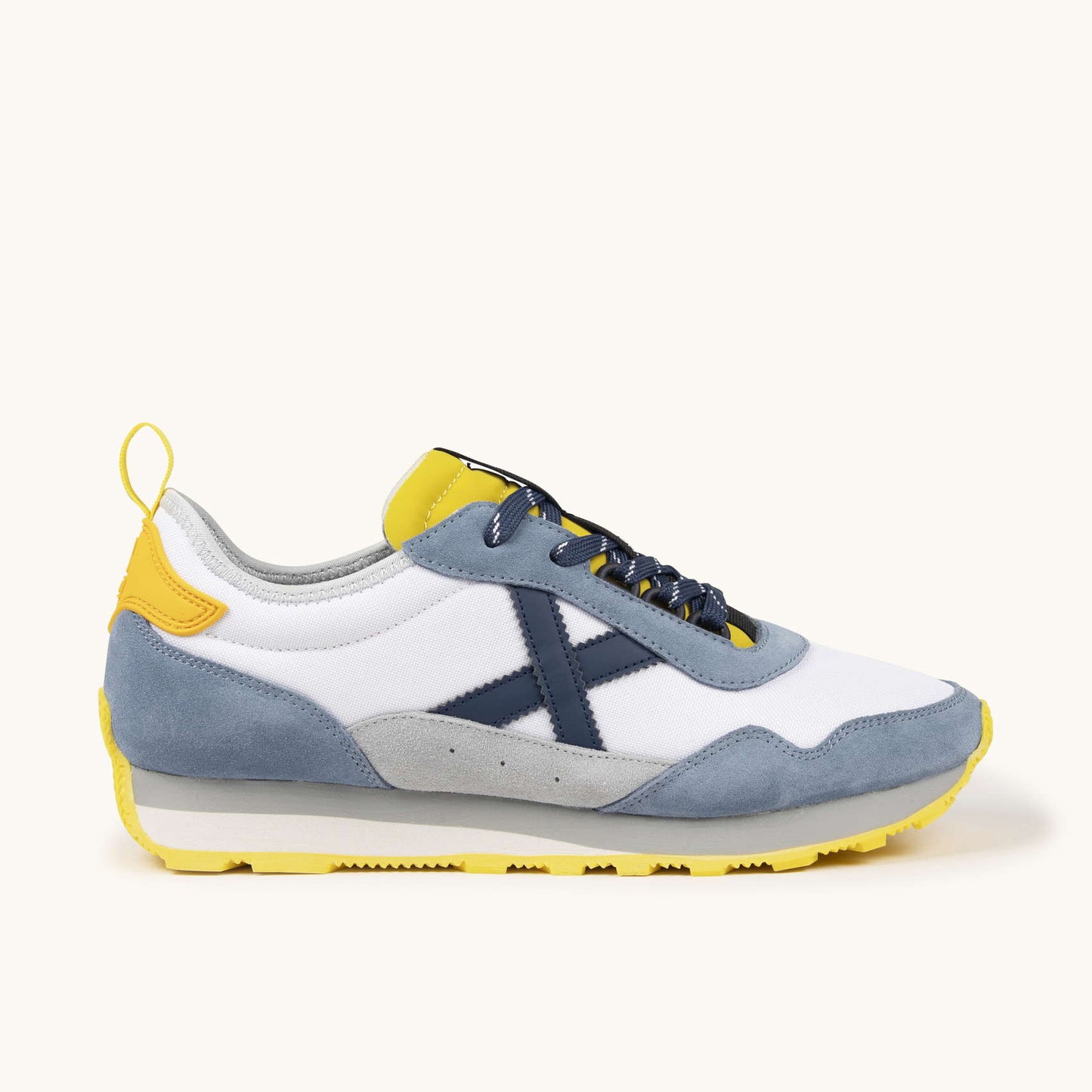 MUNICH UM 91 Zapatillas Retro Running Blanco y Gris