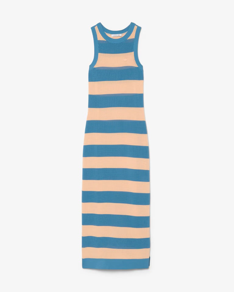 Vestido de algodón de rayas