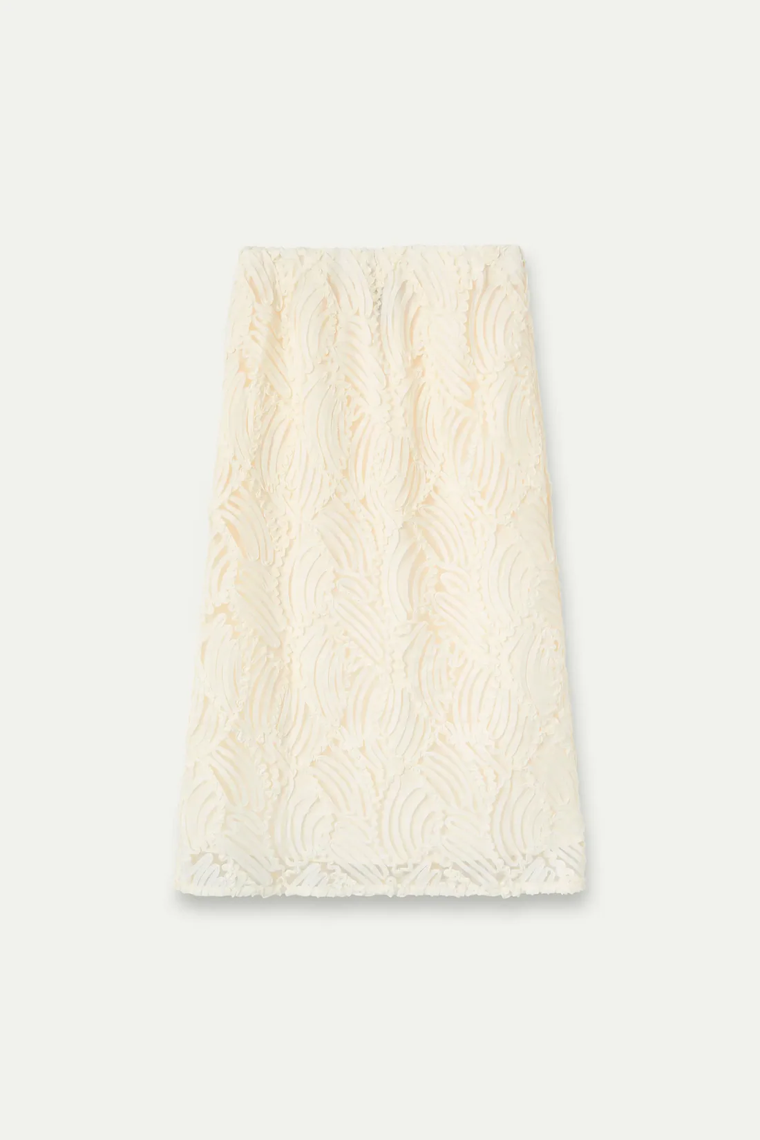Falda midi blanca