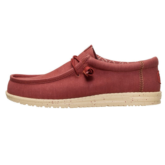 WALLY STRETCH CANVAS BURNT RED/BOULDER TAN