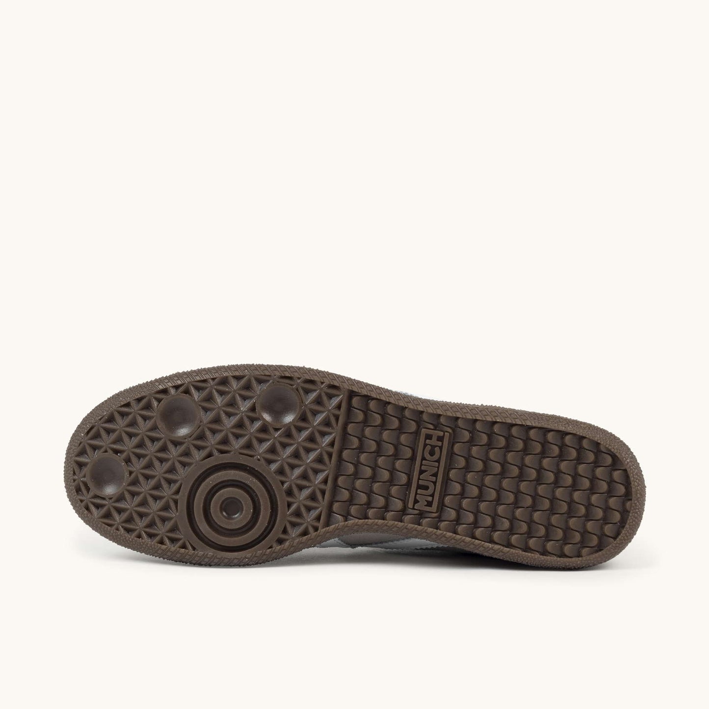 MUNICH BARRU 216 Zapatilla casual de serraje gris con suela caramelo