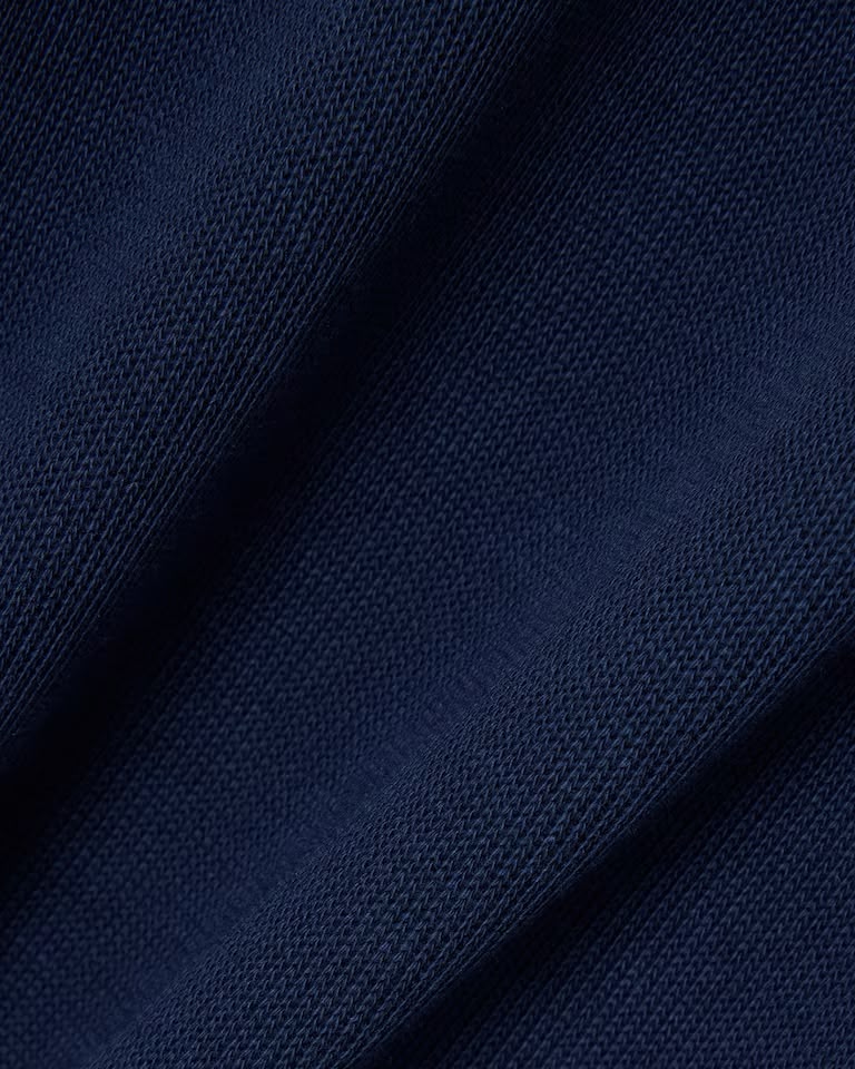 Sudadera de interlock con cuello alto y cremallera