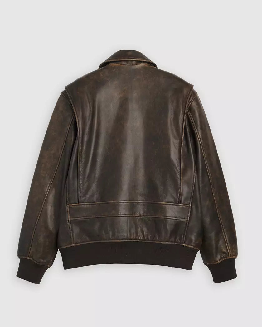 Chaqueta De Aviador De Piel Clayton