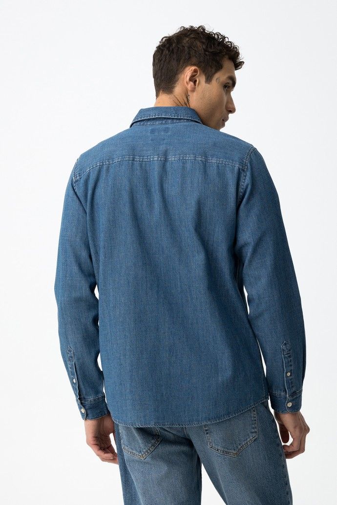 Camisa Denim Hombre