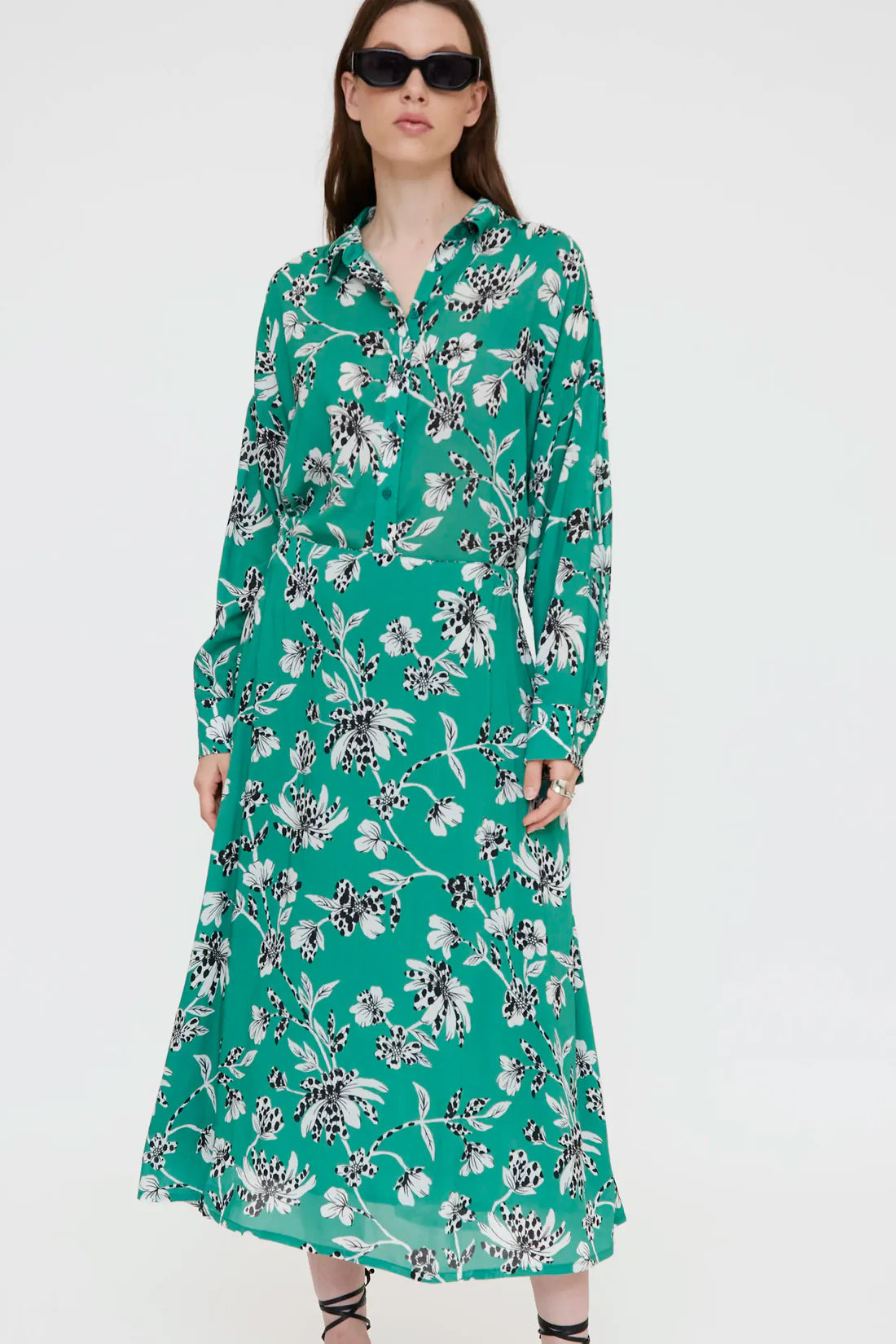 Camisa con estampado Gerbera