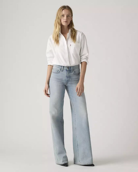 JEANS 728 DE PIERNA ANCHA Y TIRO ALTO