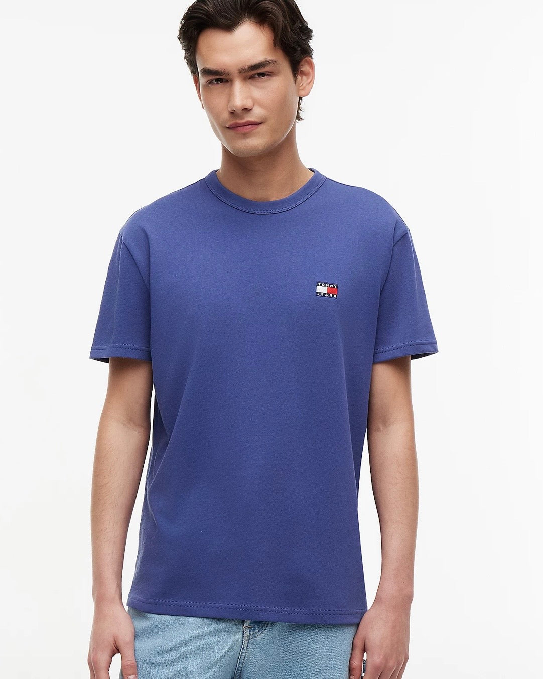 Camiseta con cuello redondo y parche de Tommy