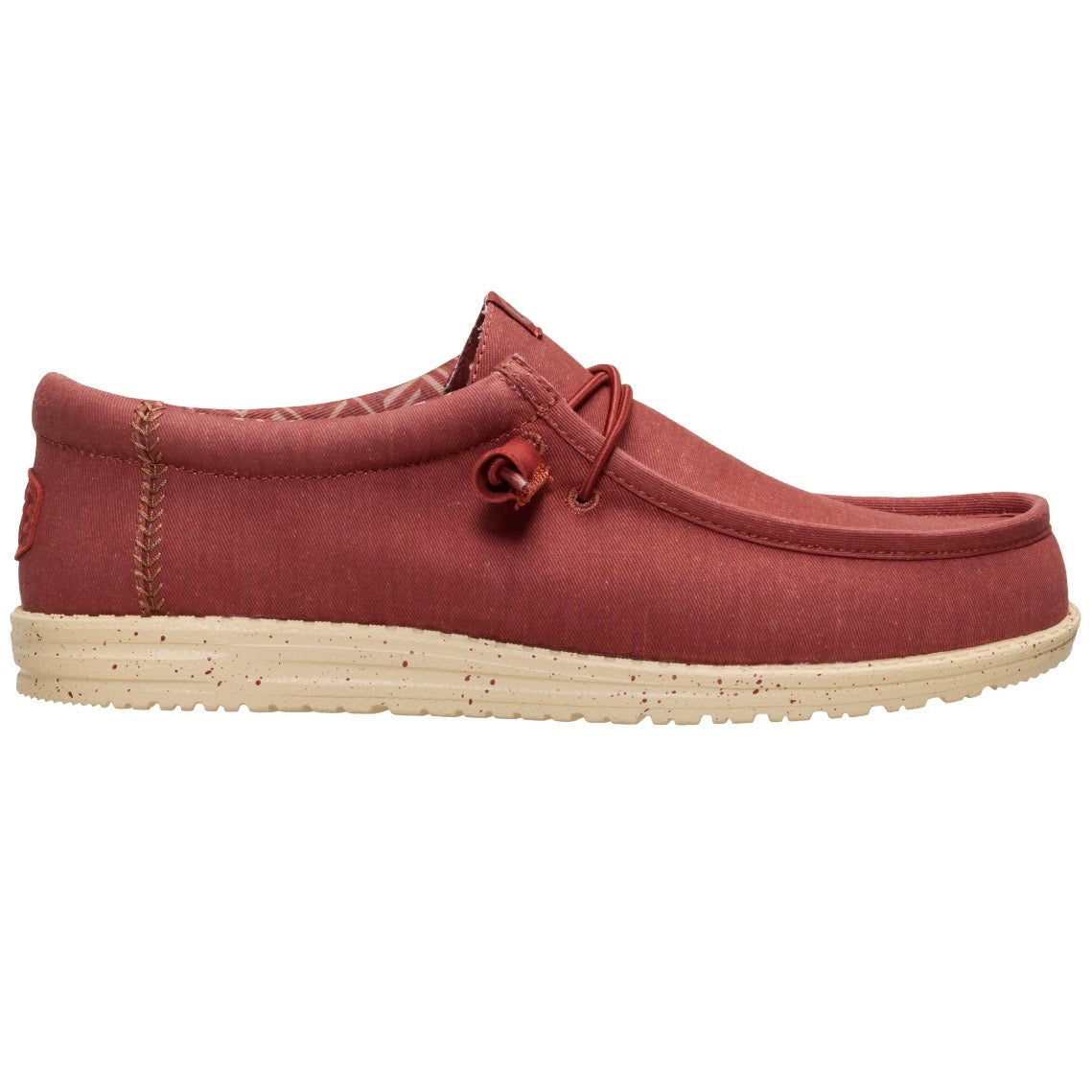 WALLY STRETCH CANVAS BURNT RED/BOULDER TAN