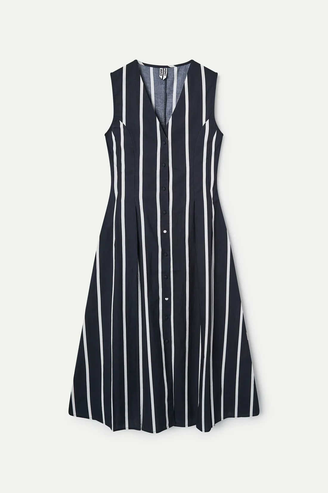 Vestido midi con estampado Grimaud Black