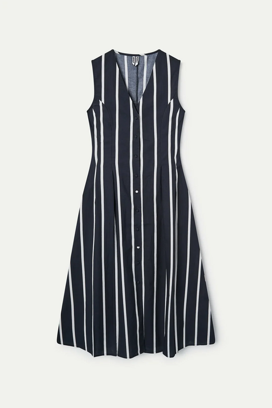 Vestido midi con estampado Grimaud Black