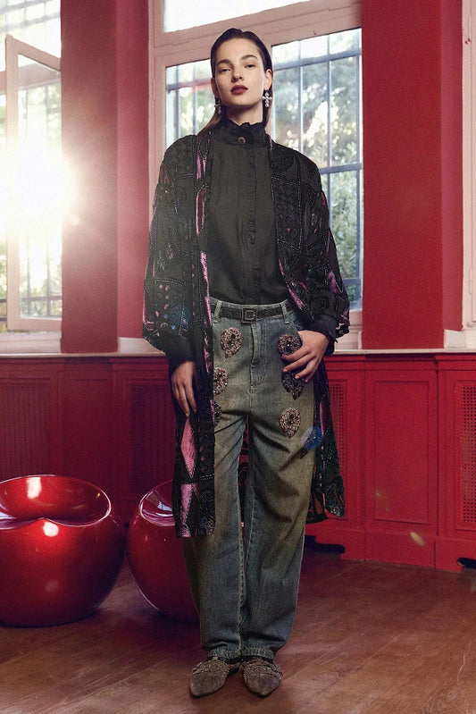 Camisa con detalles de encaje