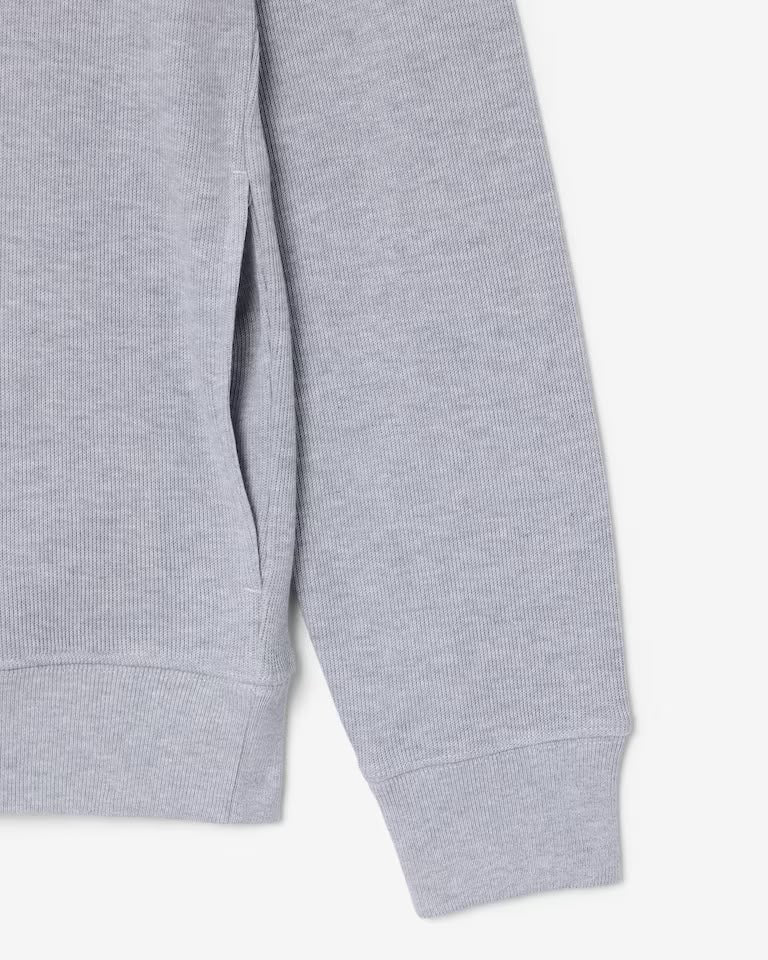 Sudadera de interlock con cuello alto y cremallera