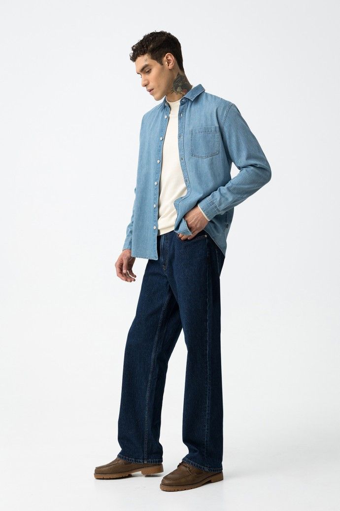 Camisa Denim Hombre
