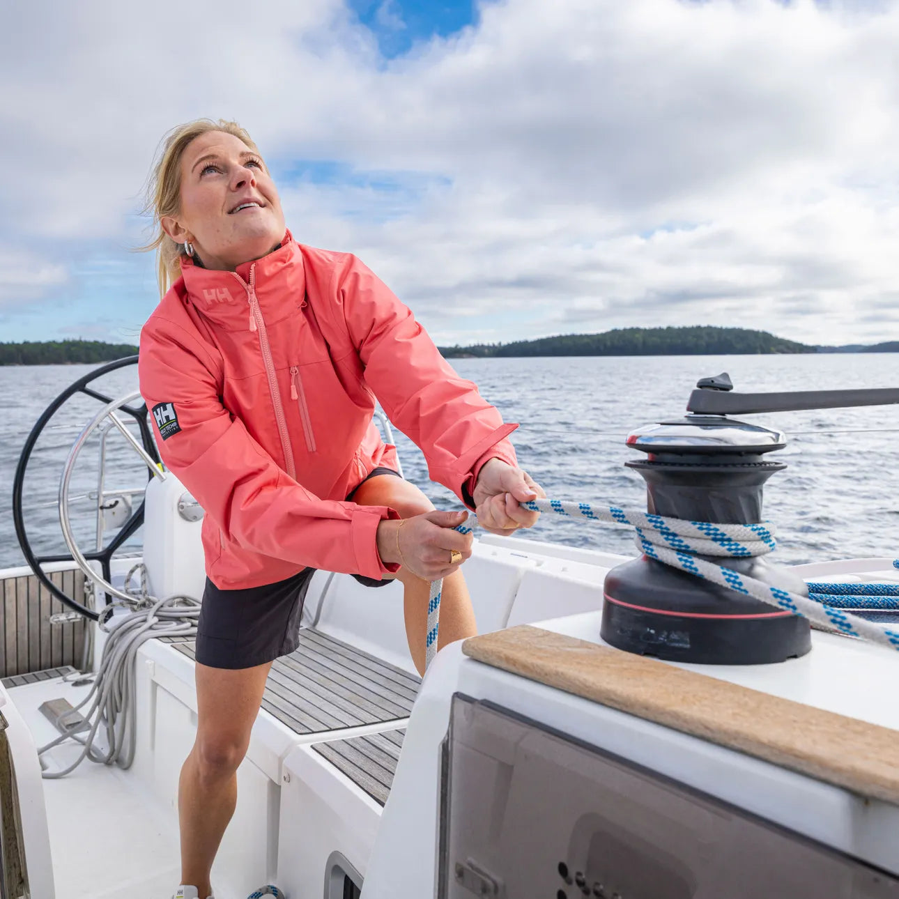Crew Hooded Midlayer Sailing Jacket 2.0 Mujer