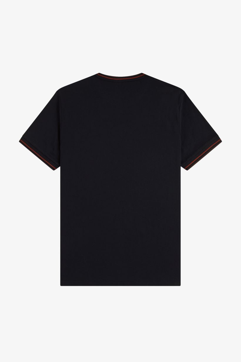Camiseta con ribete con dos franjas M1588 • 75C