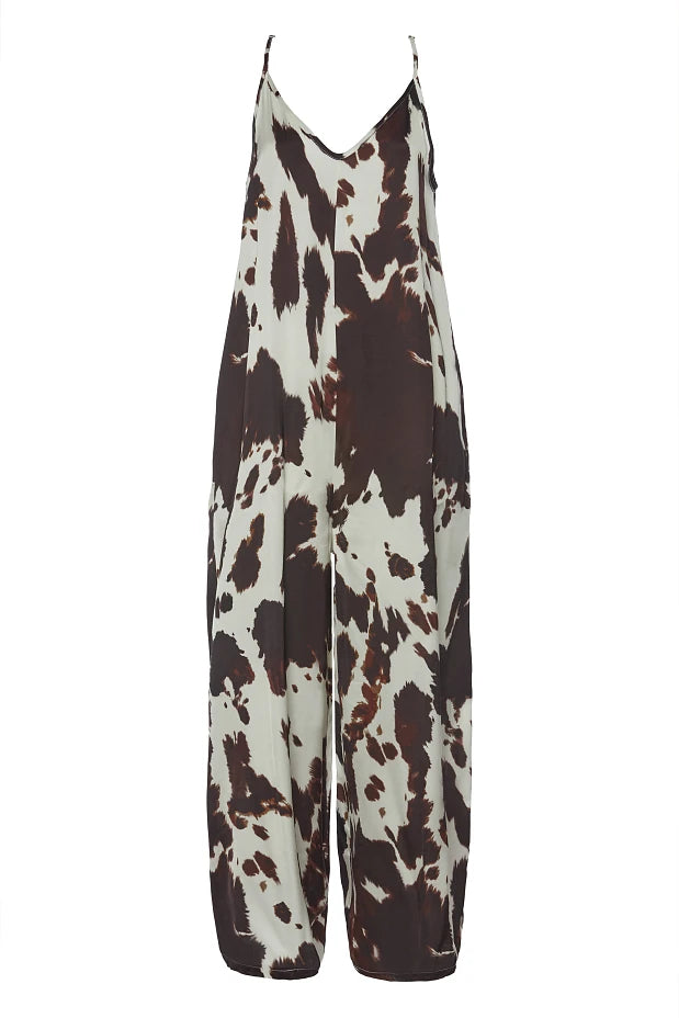 Cow print jumpsuit
