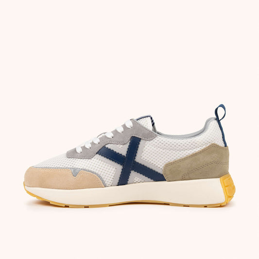MUNICH XEMINE 97 Sneakers Diseño Elegancia Deportiva Blanco, Gris y Azul