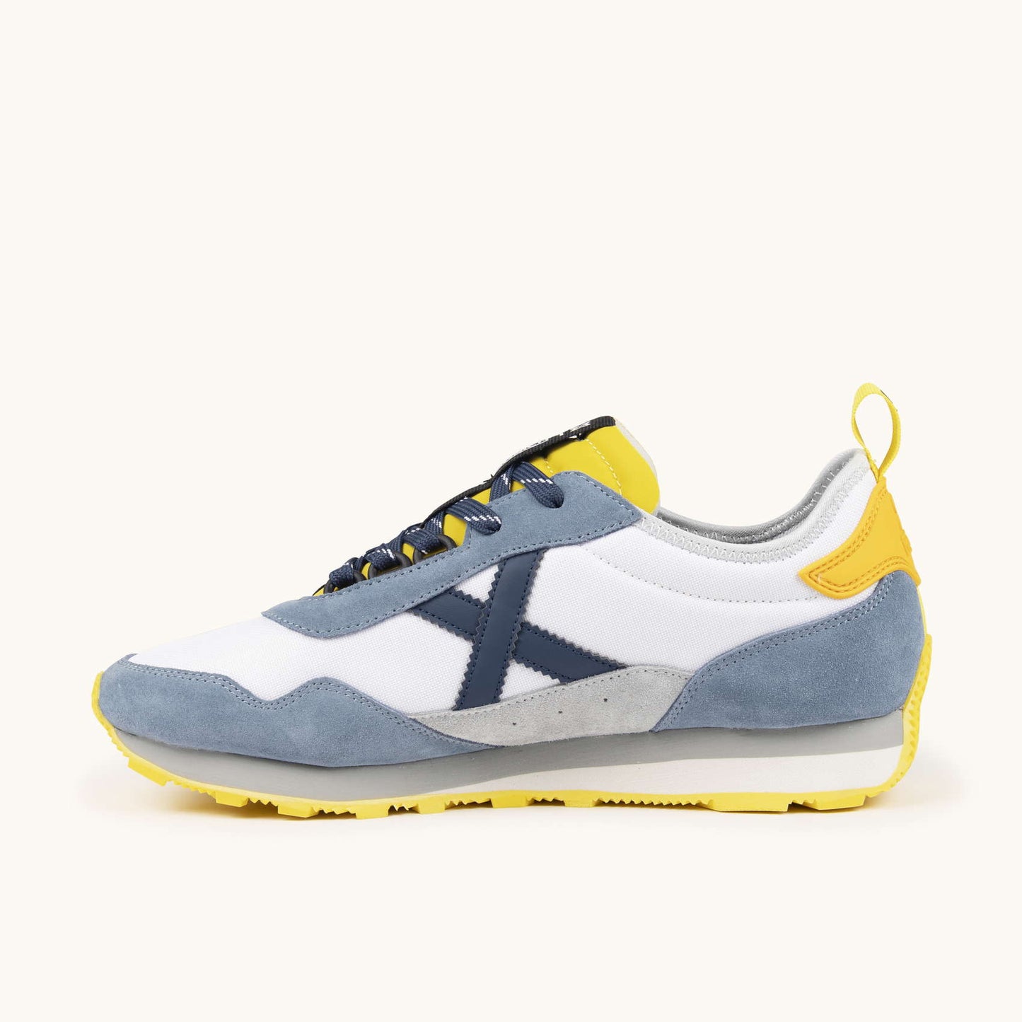 MUNICH UM 91 Zapatillas Retro Running Blanco y Gris