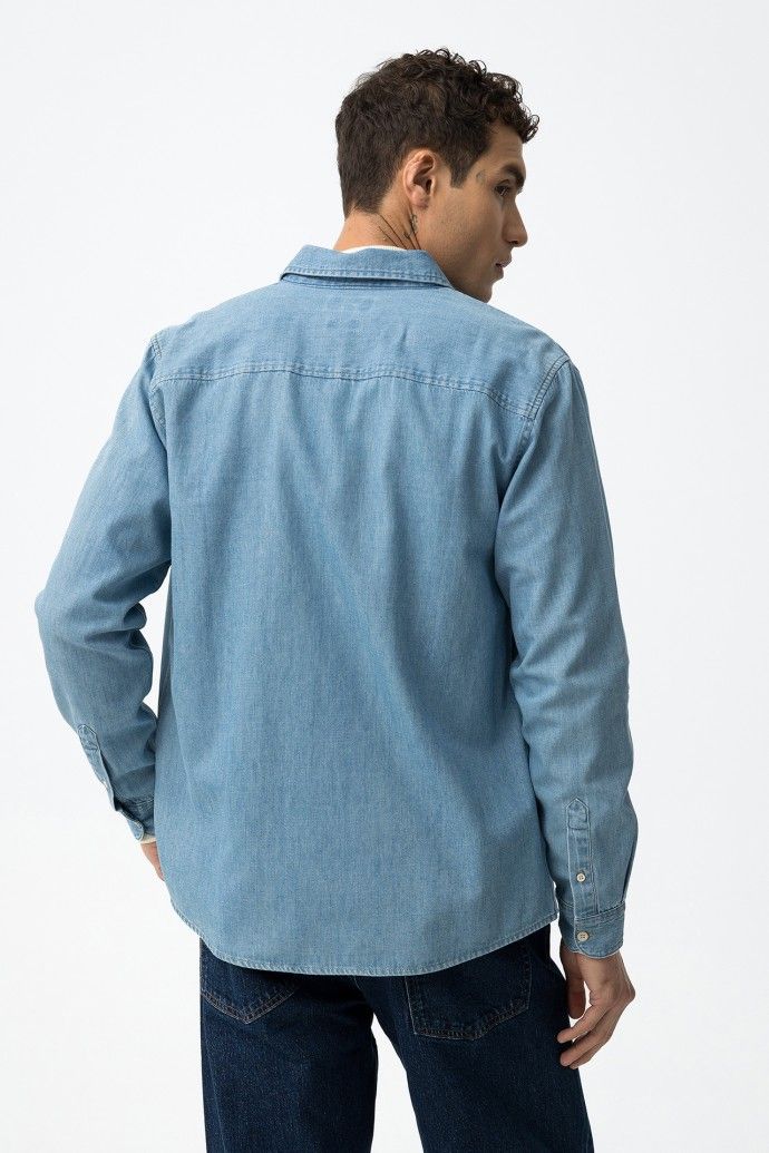 Camisa Denim Hombre