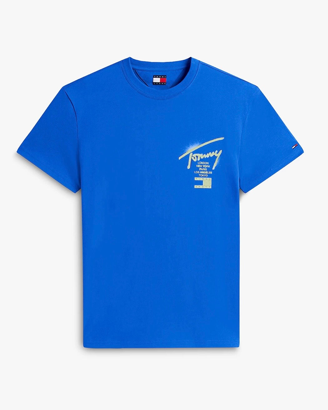Camiseta de punto con logo con la firma