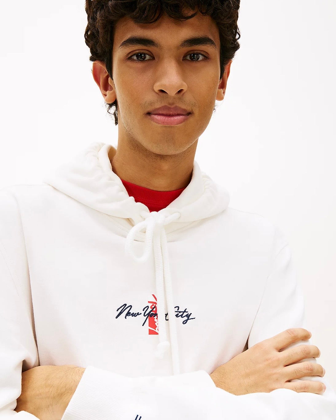 Sudadera con capucha Signature de felpa