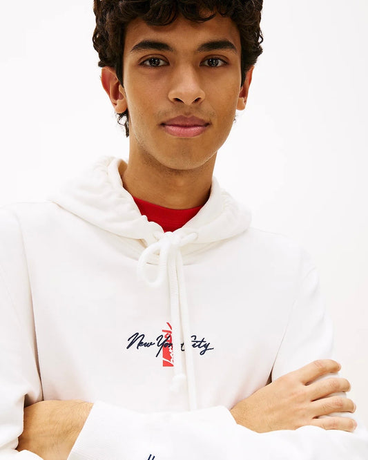 Sudadera con capucha Signature de felpa