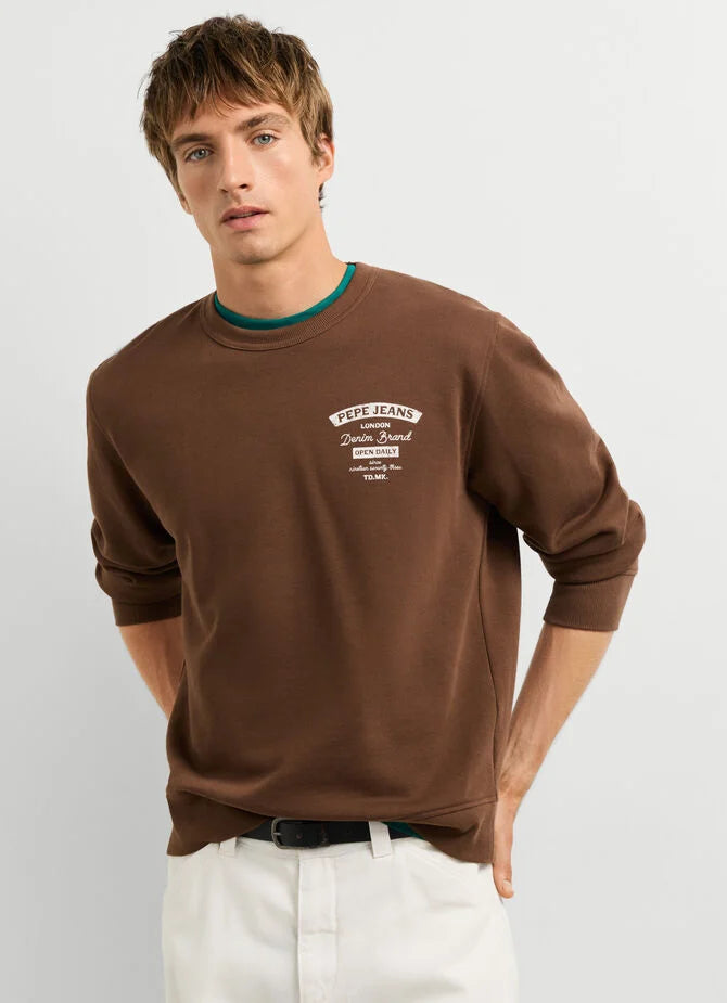 Sudadera Cuello Redondo Fit Regular