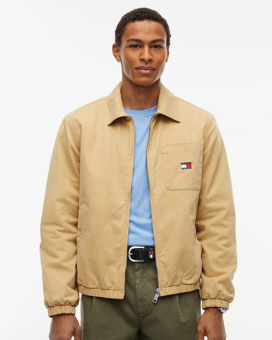 Chaqueta Harrington de sarga aterciopelada